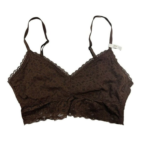 GAP Other - NWT GAP Lace Bralette XS Brown Adjustable Straps